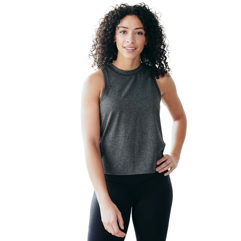 SZ 1XL Athleta UPTEMPO Sleeveless Tank in Charcoal Heather Gray and Excellent Us